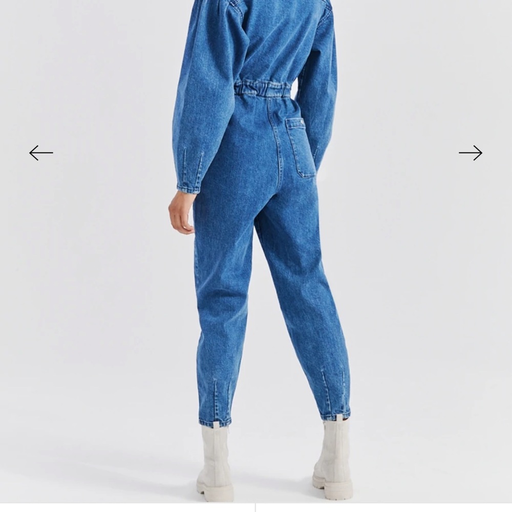 Something Navy Denim Boilersuit